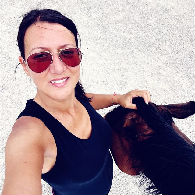 Roberta Zuriato con il suo cavallo